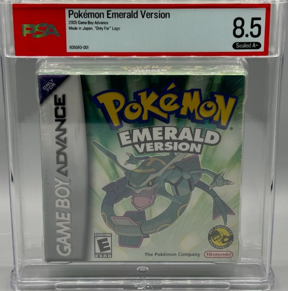 Pokemon Emerald Version Nintendo Game Boy Advance Sealed New PSA 8.5 A+ Graded